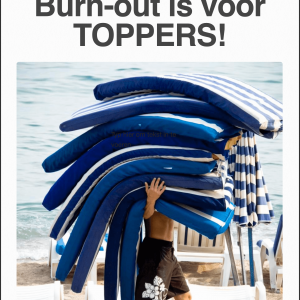 burnout is voor toppers cover