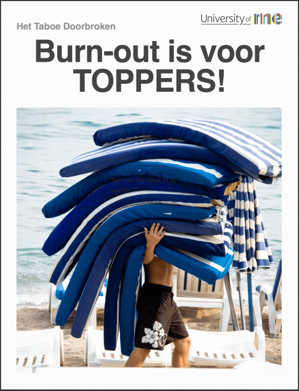 burnout is voor toppers cover