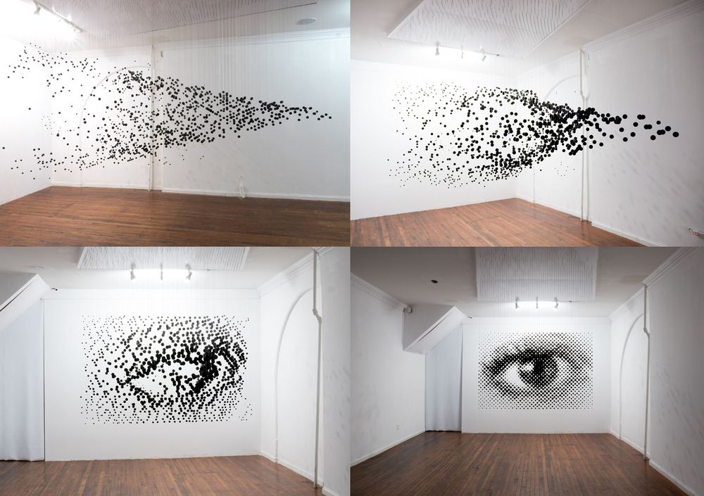 kunstwerk dat oog vormt